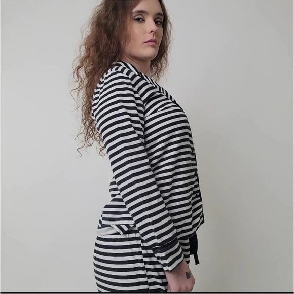 kate spade Black and White Striped Button Up Shirt - Picture 7 of 9